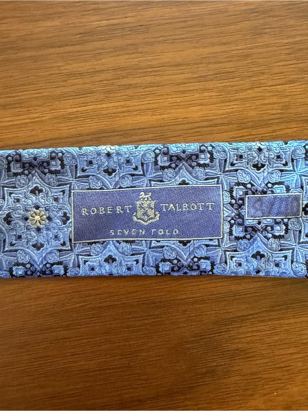 Robert Talbott Light Blue Patterned Silk Tie